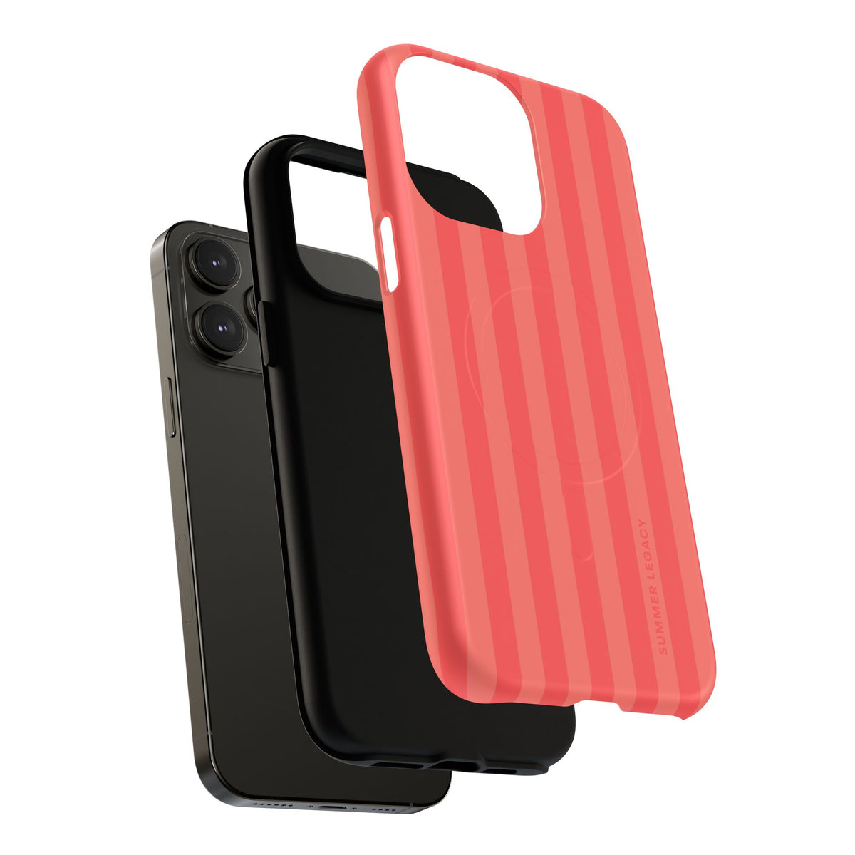 Coral Stripe MagSafe Case
