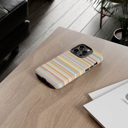 Lychee Multi-stripe iPhone Case