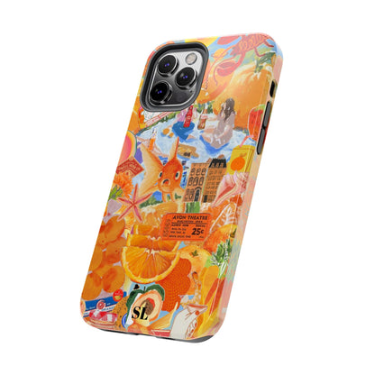 Orange Goldfish Collage iPhone Case