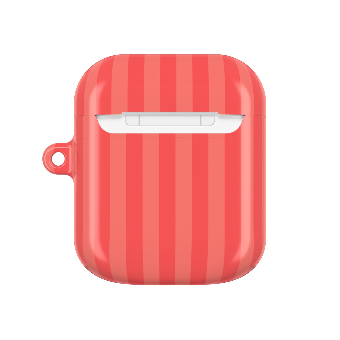 Coral Stripe AirPod Case