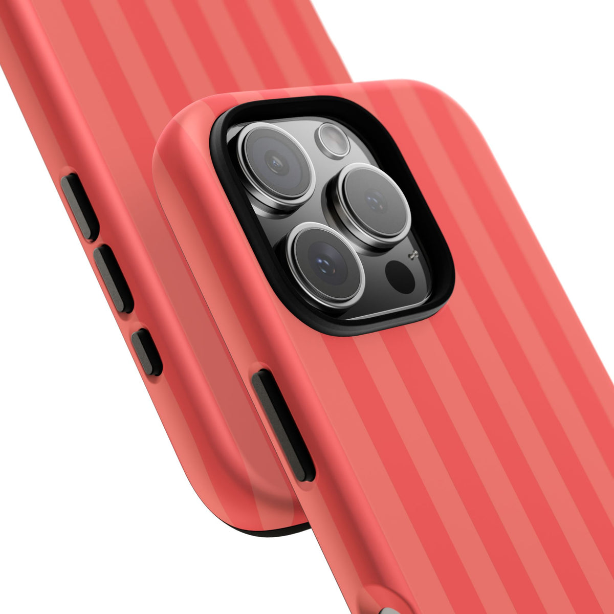 Coral Stripe iPhone Case
