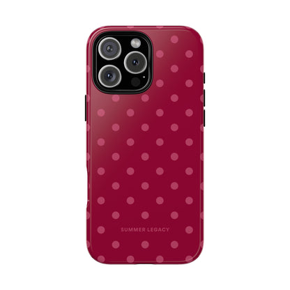 Berry Polka Dot iPhone Case