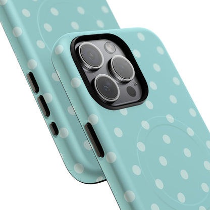 Teal Polka Dot MagSafe Case