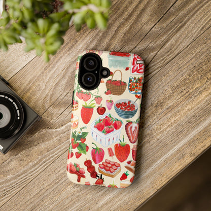 Strawberry Collage iPhone Case