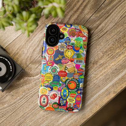 Fruit Stickers iPhone Case