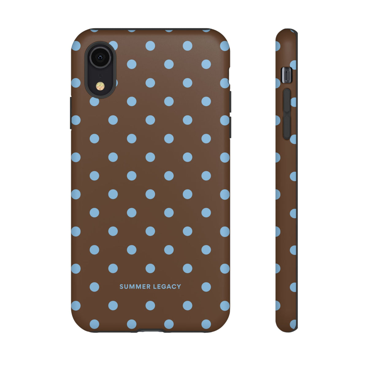 Mocha Polka Dot iPhone Case
