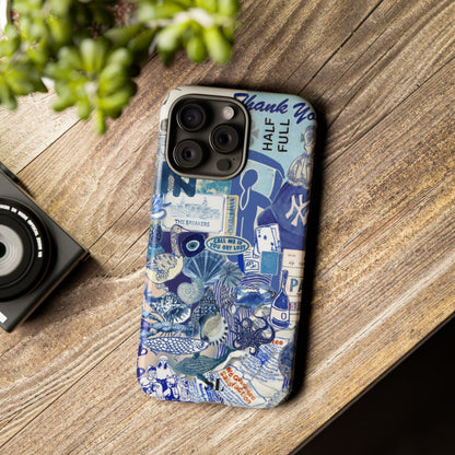 Blue Collage iPhone Case