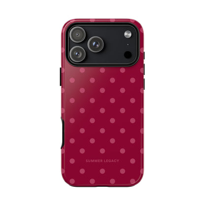 Berry Polka Dot iPhone Case