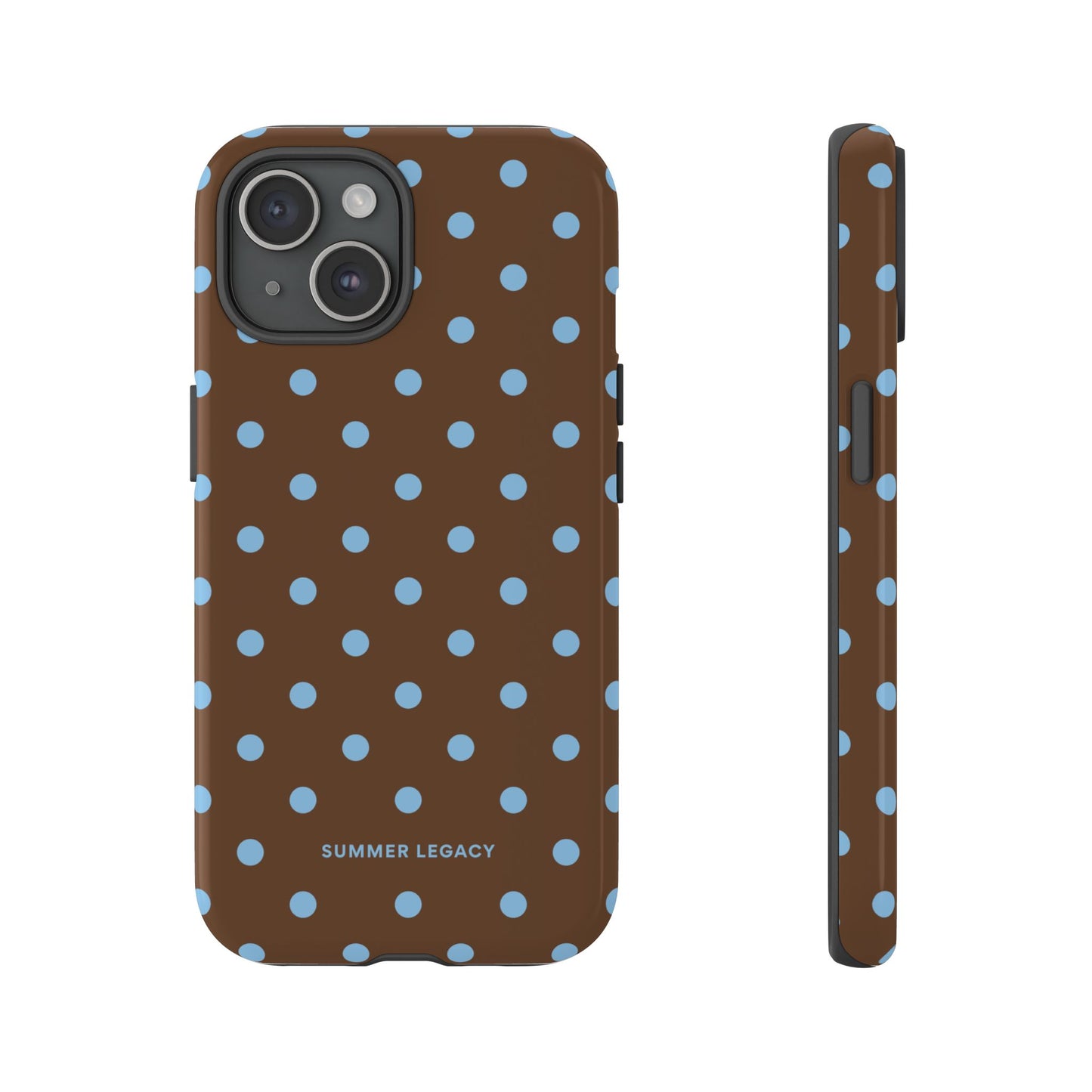 Mocha Polka Dot iPhone Case