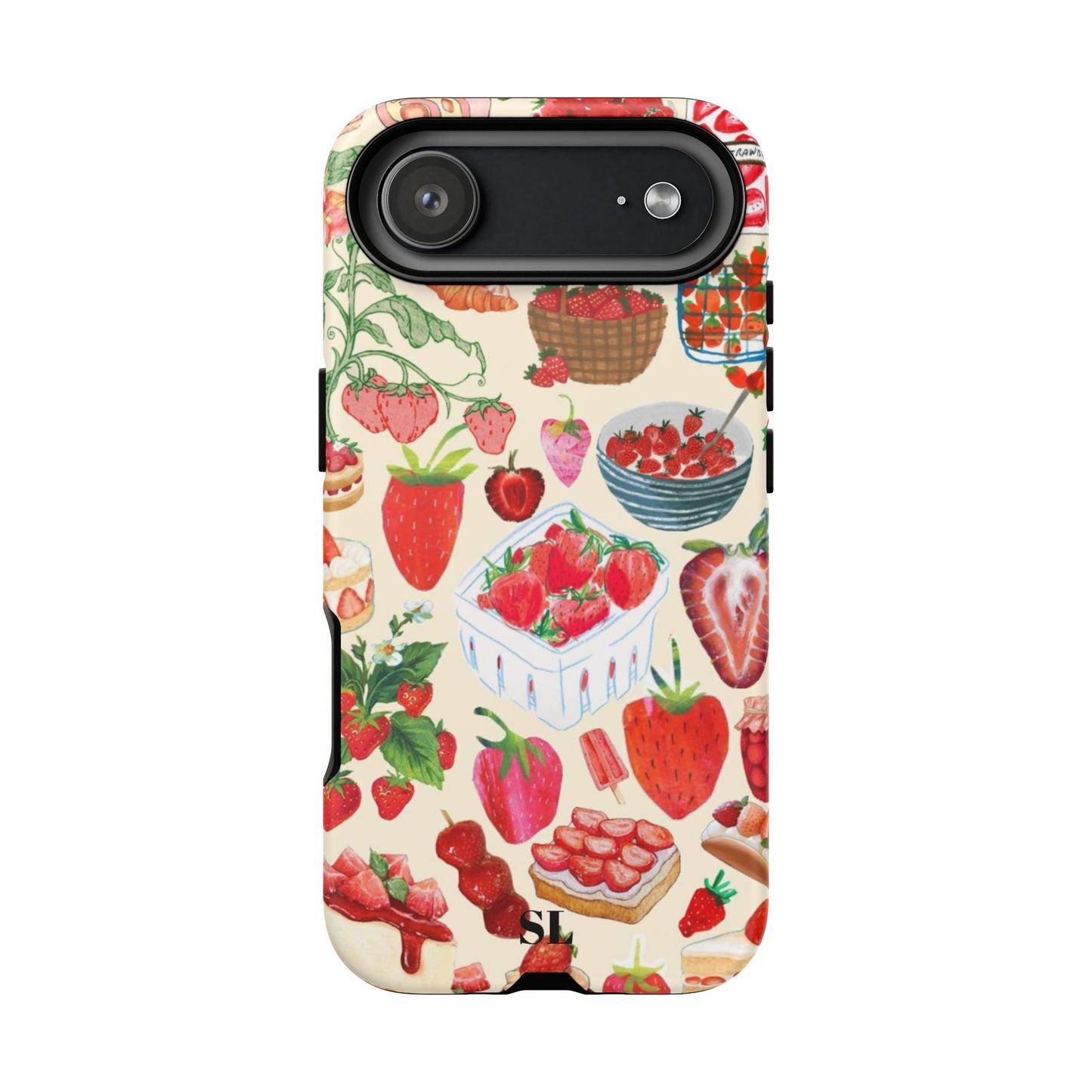 Strawberry Collage iPhone Case