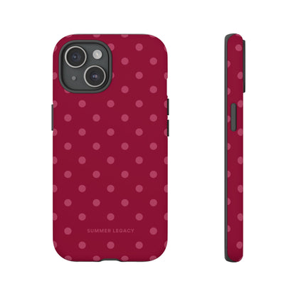 Berry Polka Dot iPhone Case