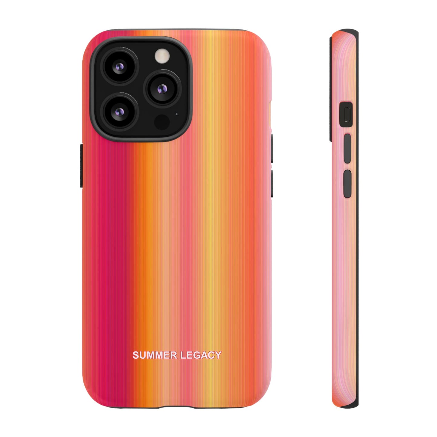 Amber Glow Ombre Stripe iPhone Case