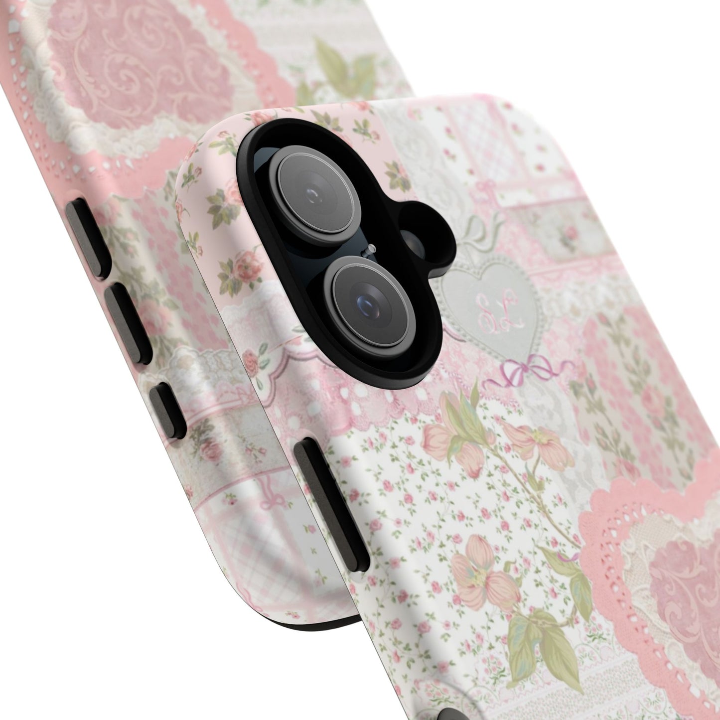 Blushing Floral Patchwork iPhone Case