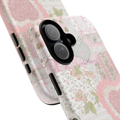 Blushing Floral Patchwork iPhone Case