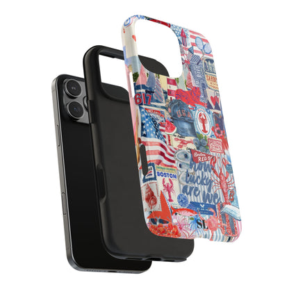 Red, White & Blue iPhone Case