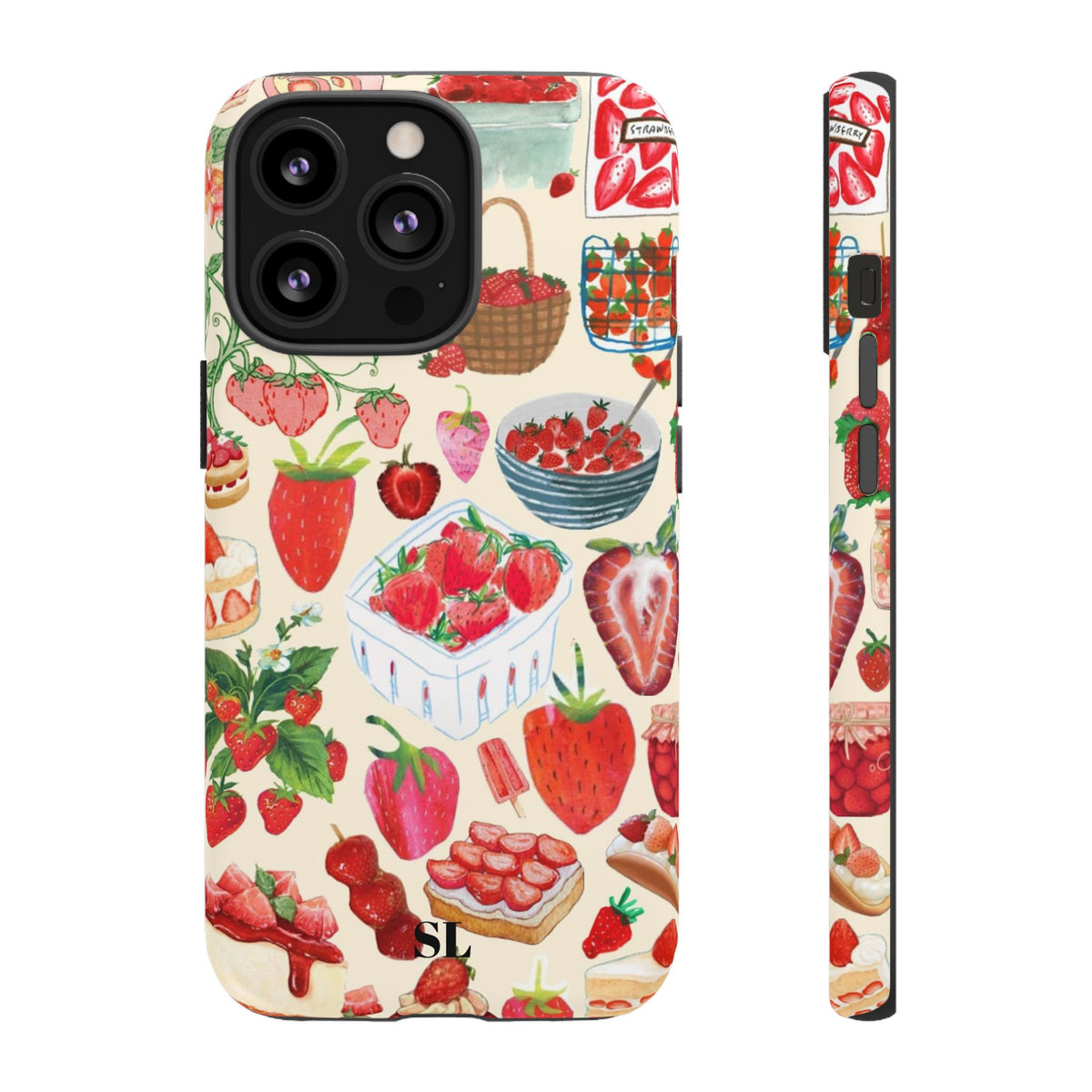 Strawberry Collage iPhone Case
