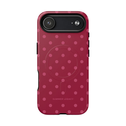 Berry Polka Dot MagSafe Case