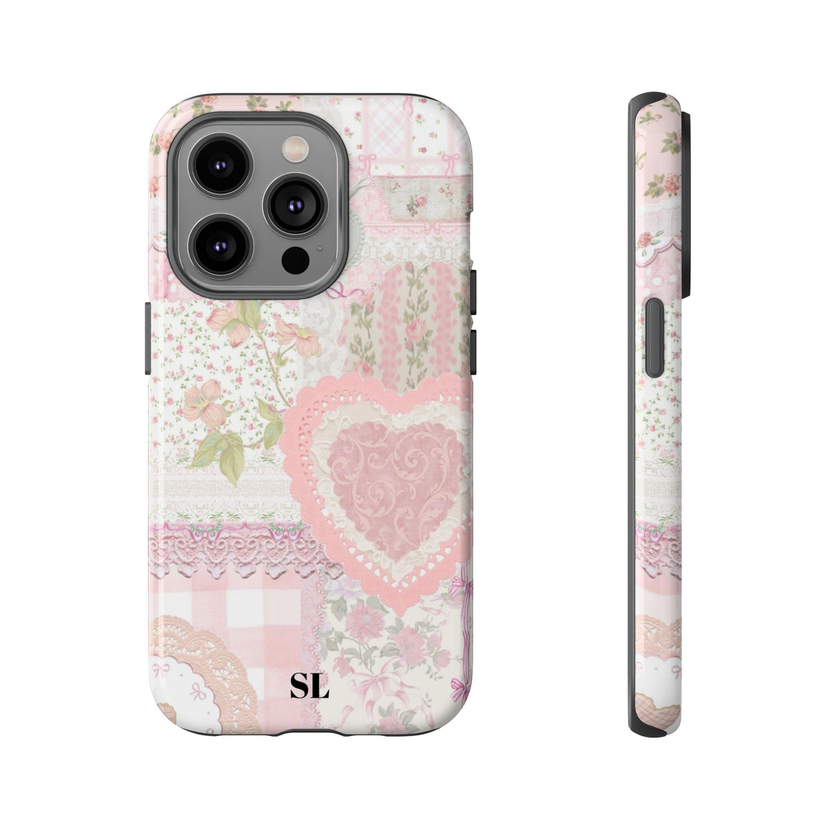 Blushing Floral Patchwork iPhone Case