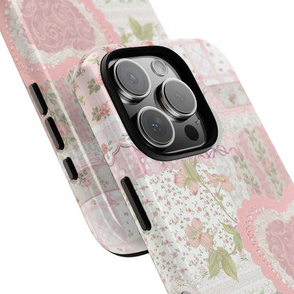 Blushing Floral Patchwork iPhone Case