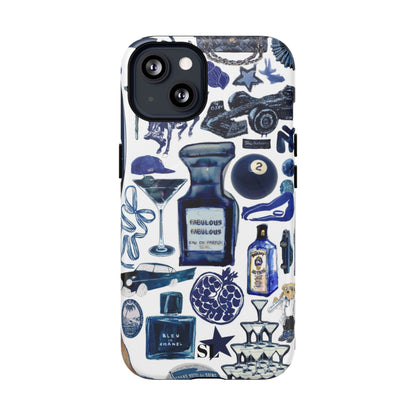 Navy Blue Collage MagSafe Case