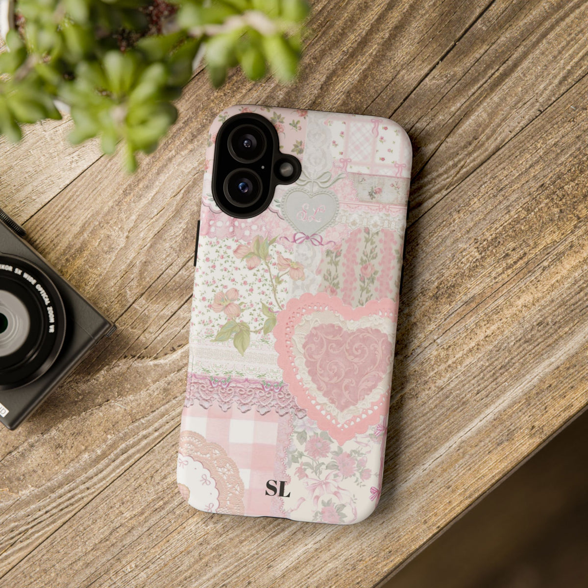 Blushing Floral Patchwork iPhone Case