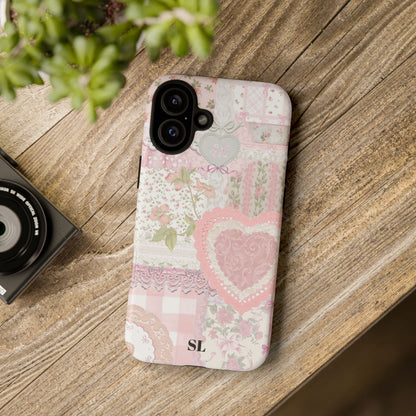 Blushing Floral Patchwork iPhone Case