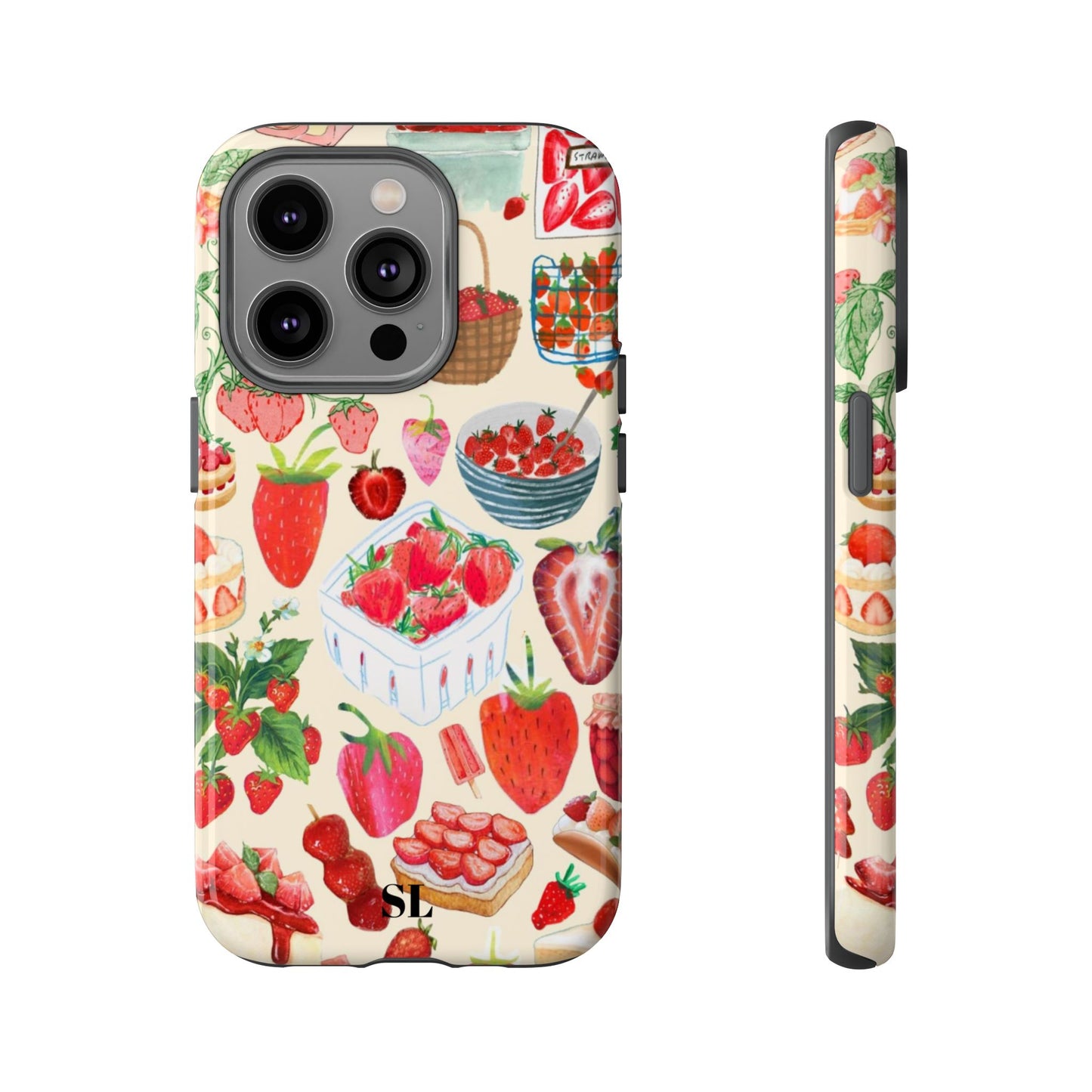 Strawberry Collage iPhone Case