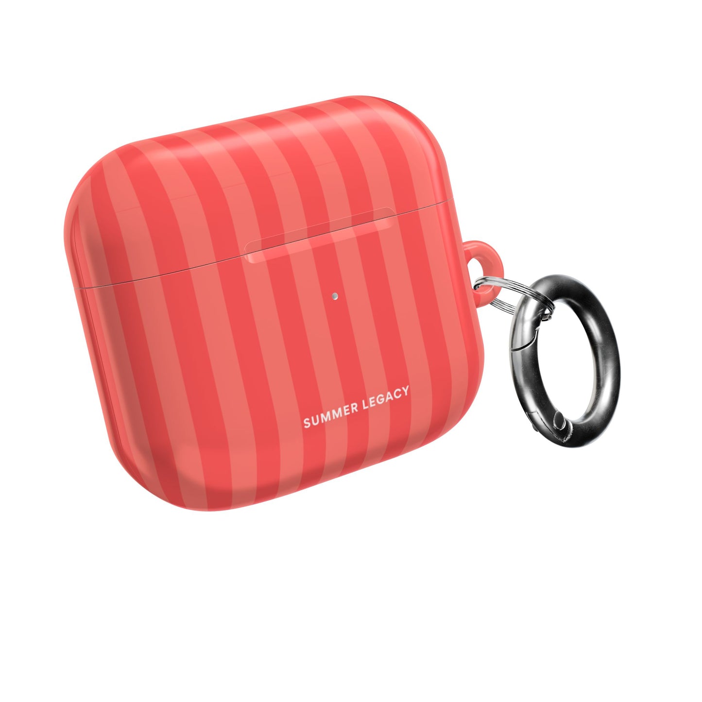 Coral Stripe AirPod Case