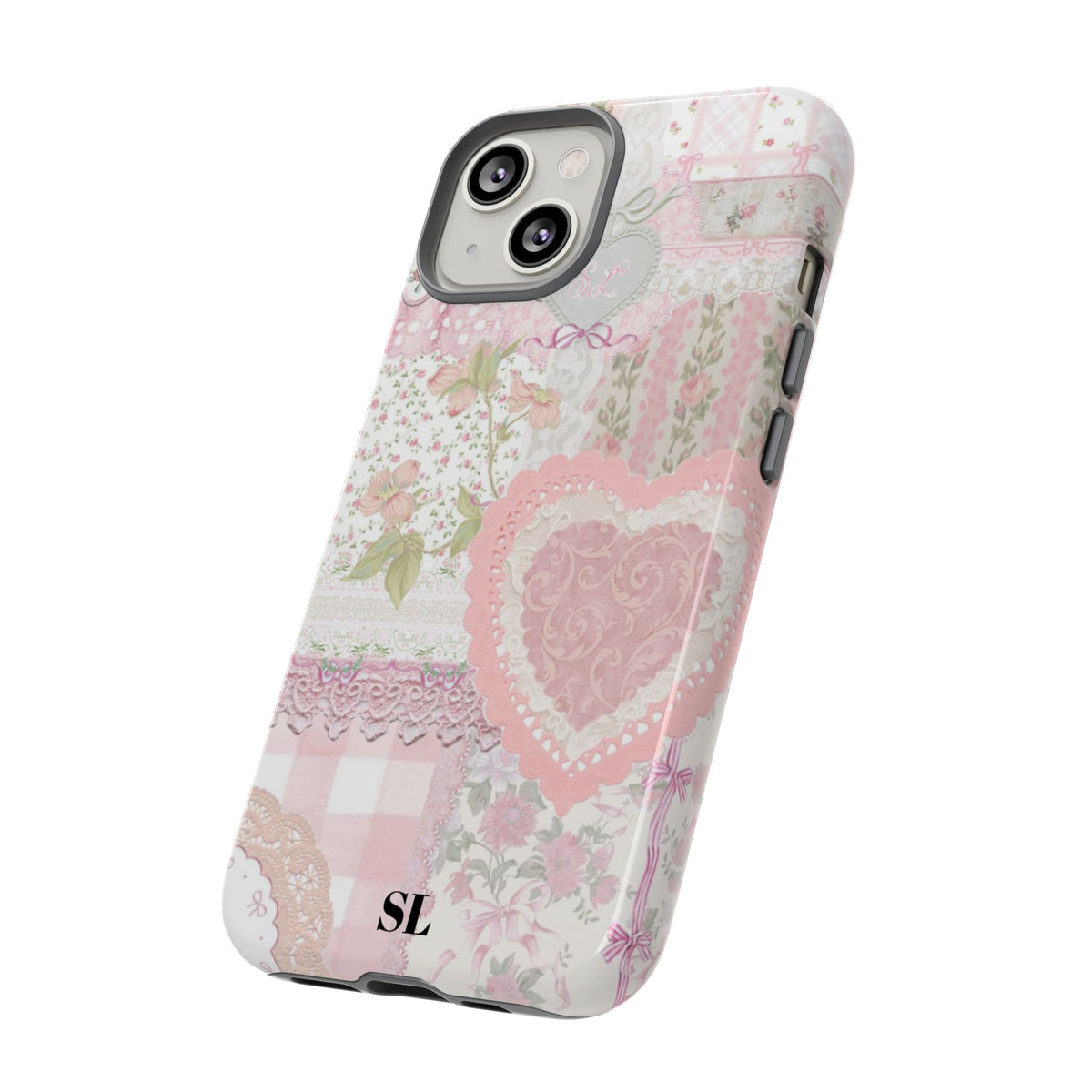 Blushing Floral Patchwork iPhone Case