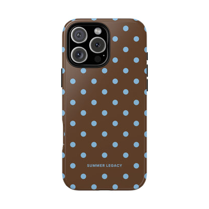 Mocha Polka Dot iPhone Case