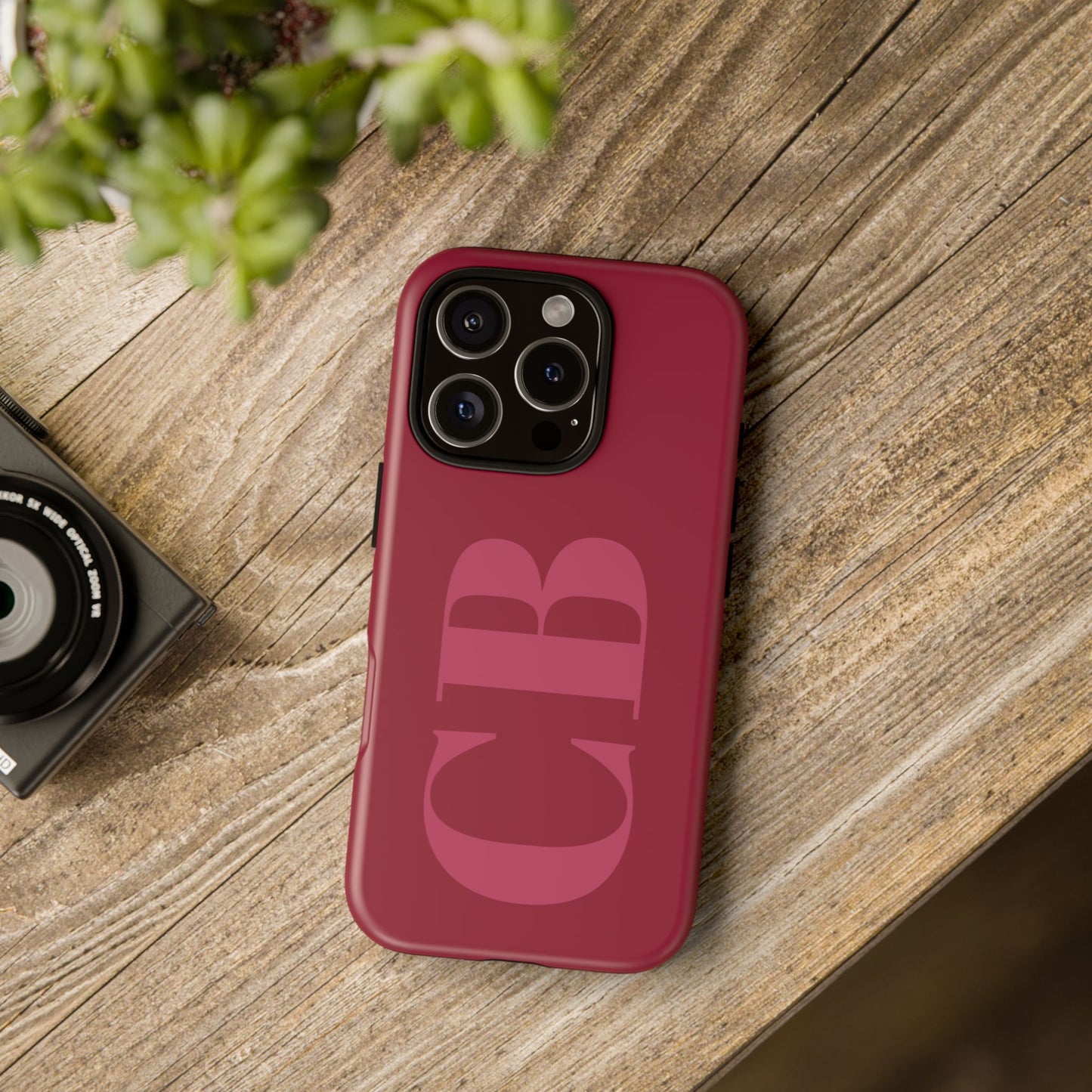 Berry Custom Initial iPhone Case