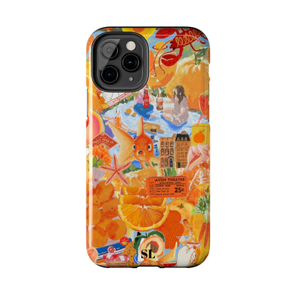 Orange Goldfish Collage iPhone Case