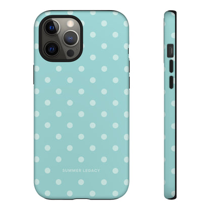 Teal Polka Dot iPhone Case