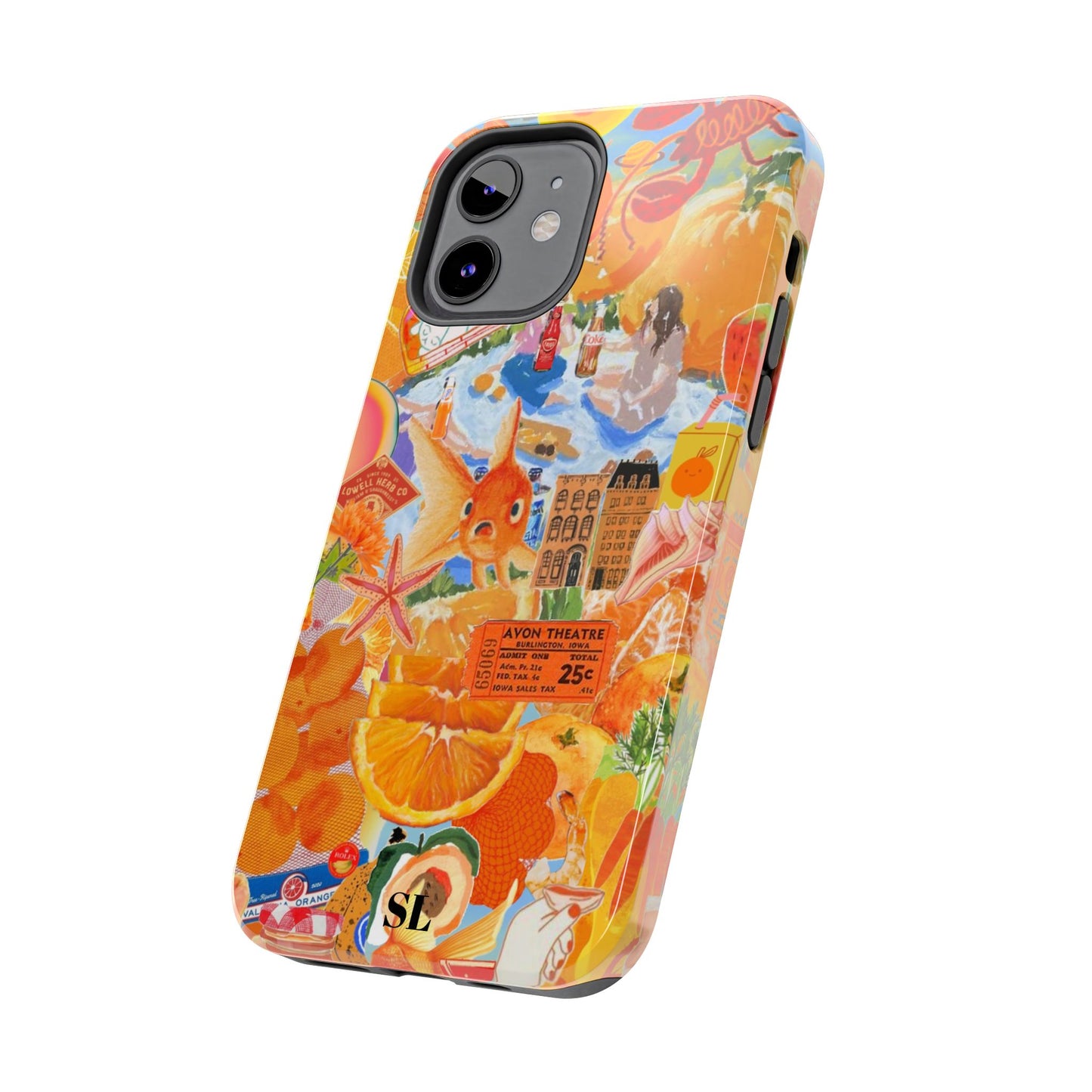 Orange Goldfish Collage iPhone Case