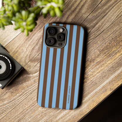 Mocha Stripe iPhone Case
