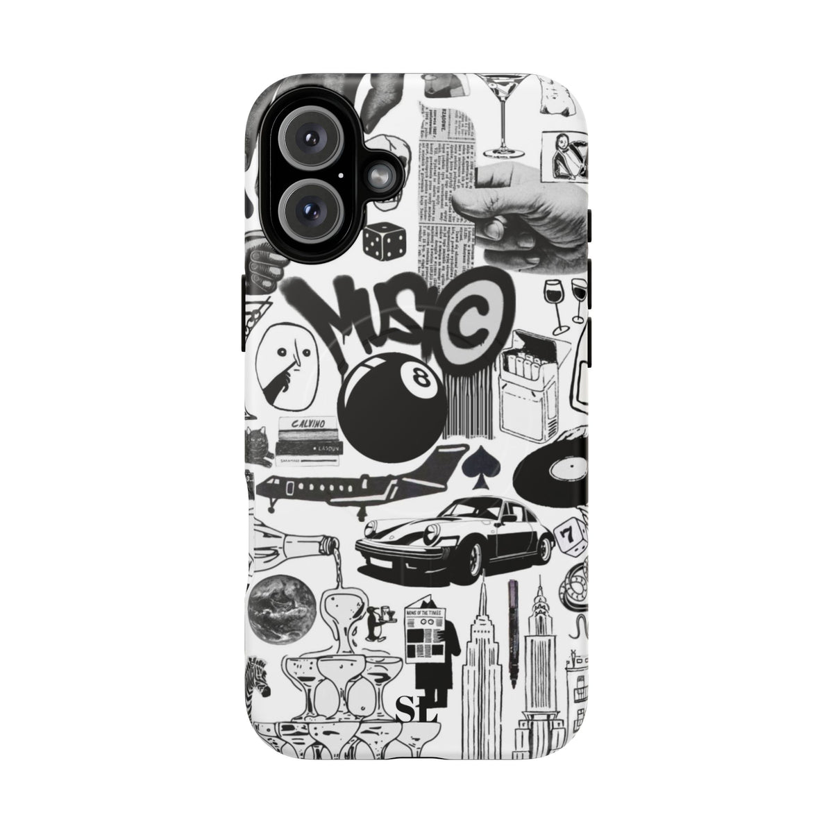 Black and White MagSafe Case