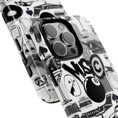Black and White MagSafe Case