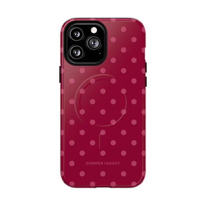 Berry Polka Dot MagSafe Case