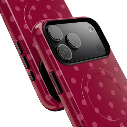Berry Polka Dot MagSafe Case
