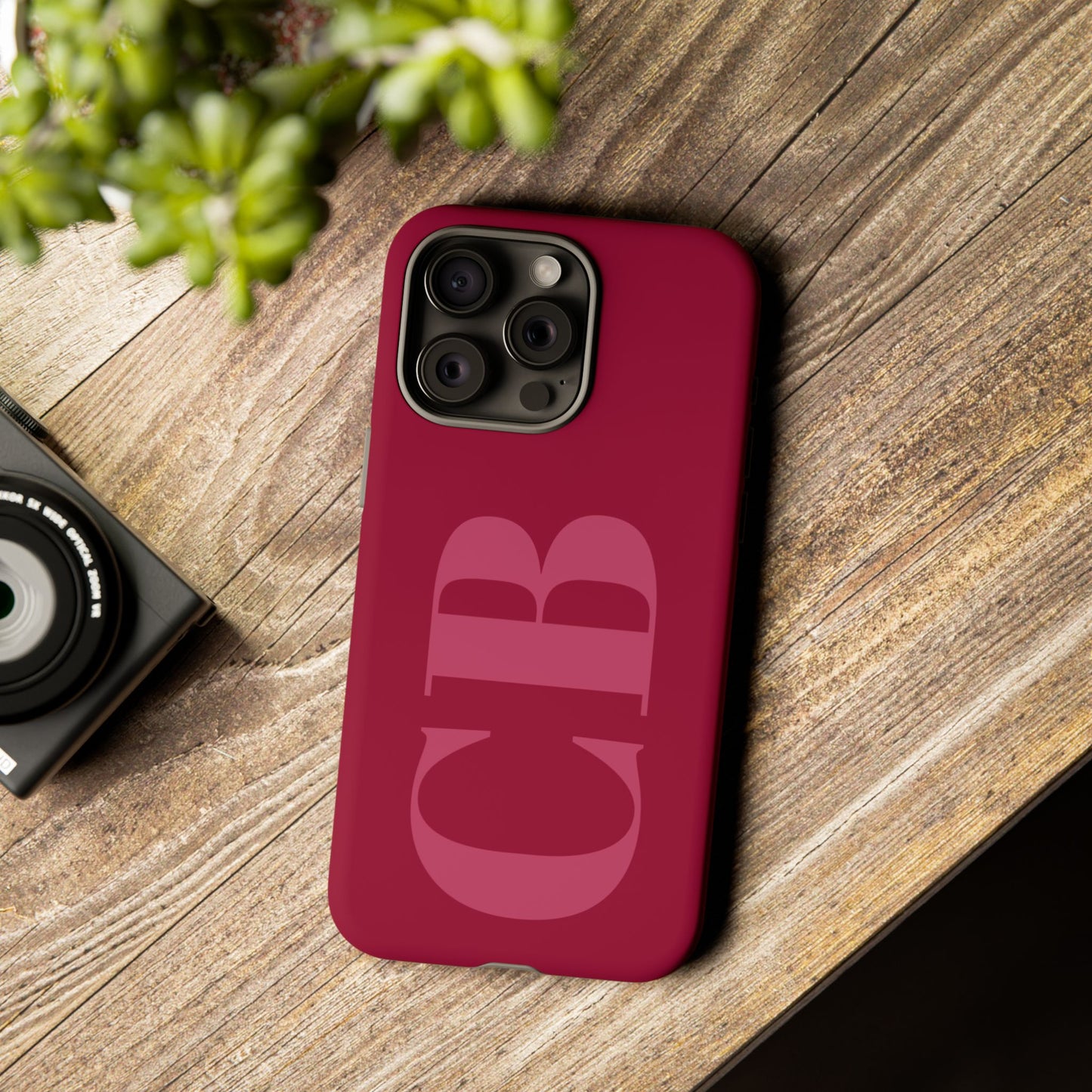 Berry Custom Initial iPhone Case