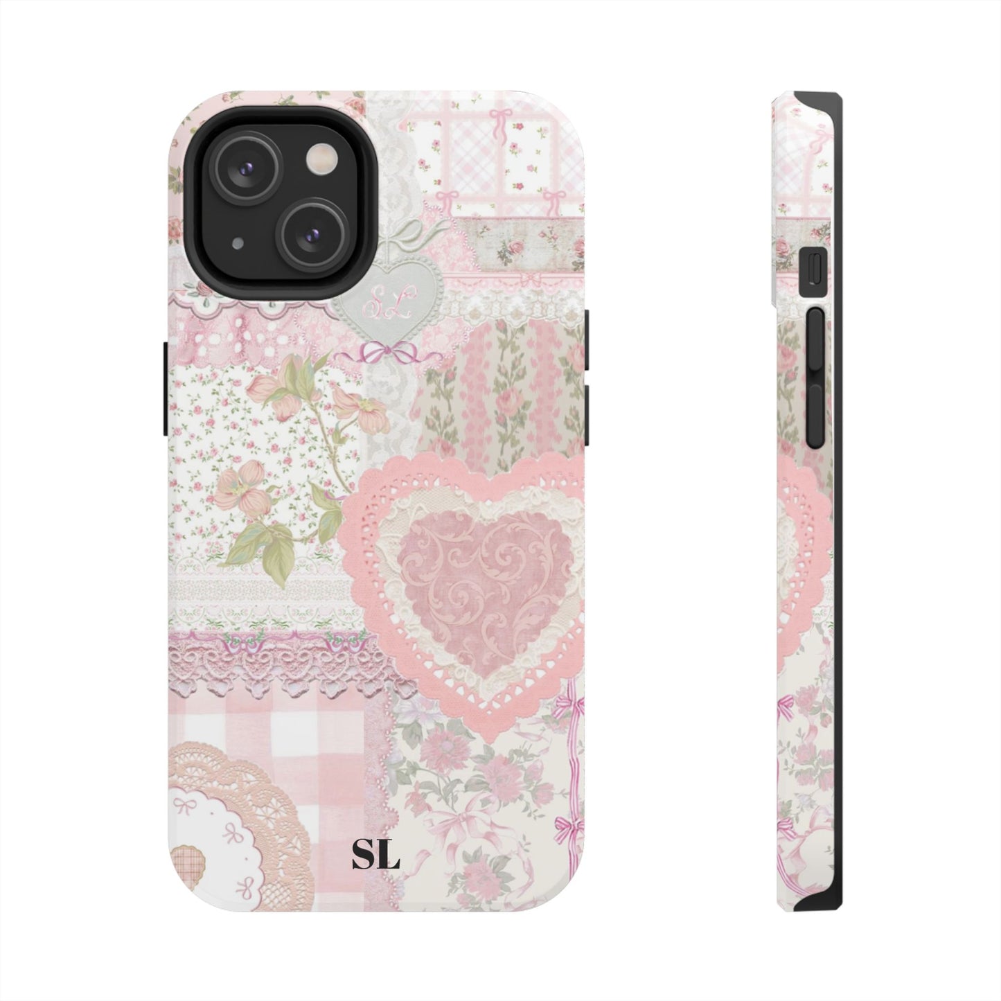 Blushing Floral Patchwork iPhone Case