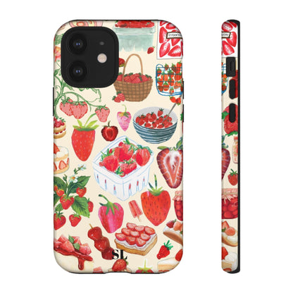 Strawberry Collage iPhone Case