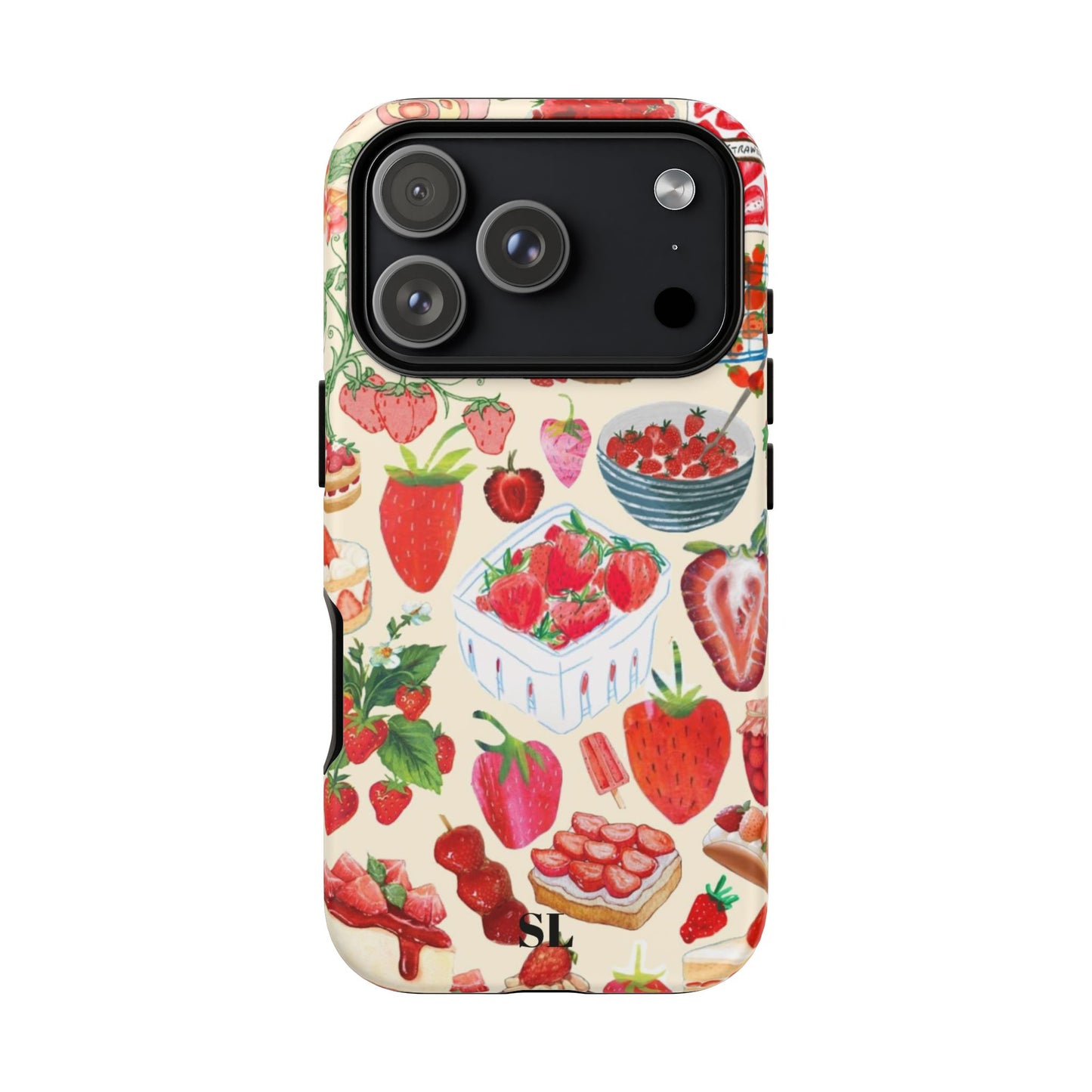 Strawberry Collage iPhone Case