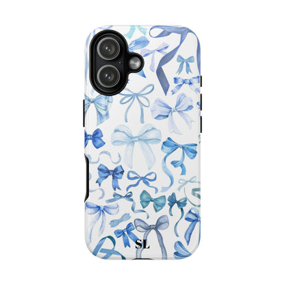 Blue Bows iPhone Case