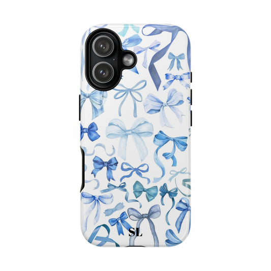 Blue Bows iPhone Case