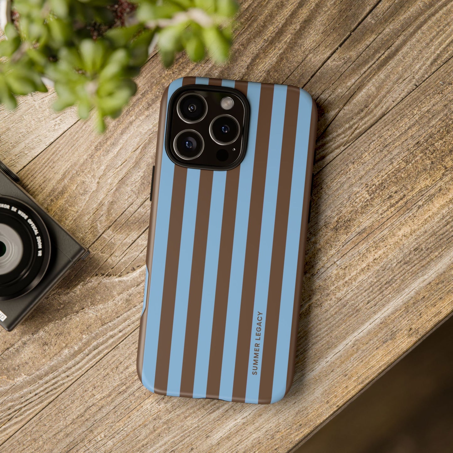 Mocha Stripe iPhone Case