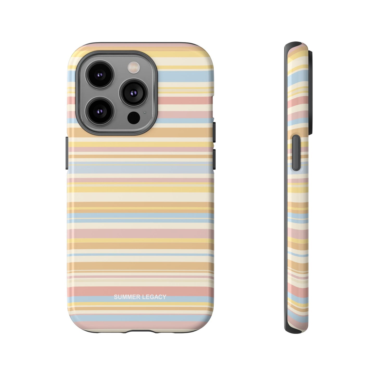 Lychee Multi-stripe iPhone Case