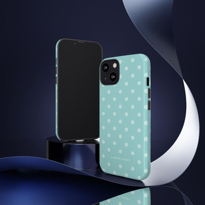 Teal Polka Dot iPhone Case