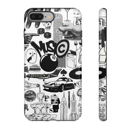 Black and White iPhone Case