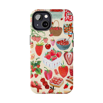 Strawberry Collage iPhone Case